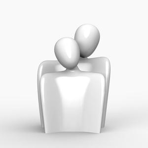 Couple Modern Home Sculpture