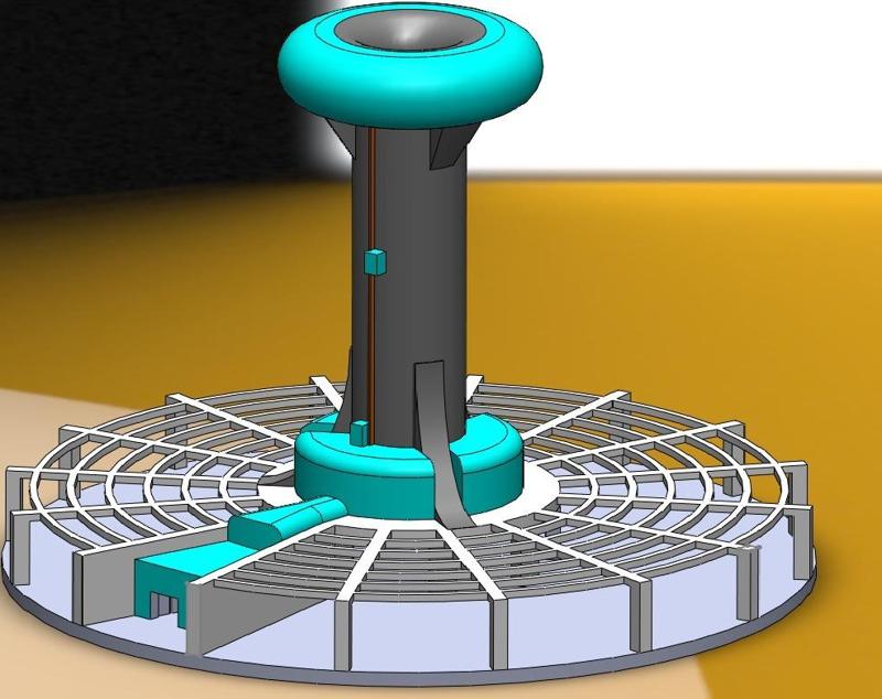 Mars Base Solar Chimney