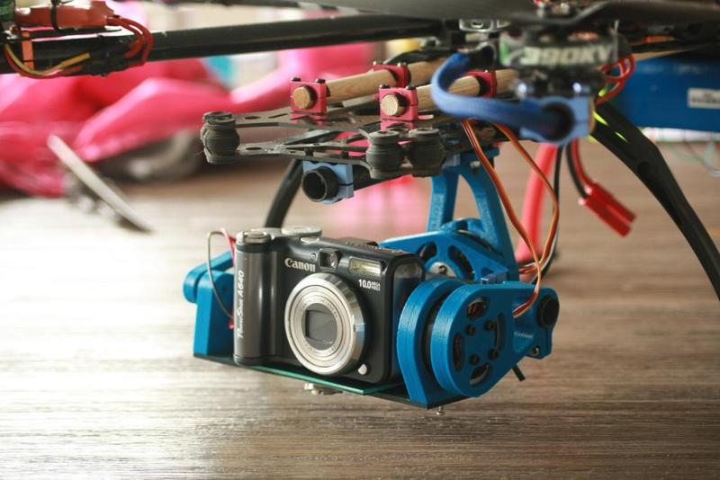 2-axis gimbal for mid-size camera