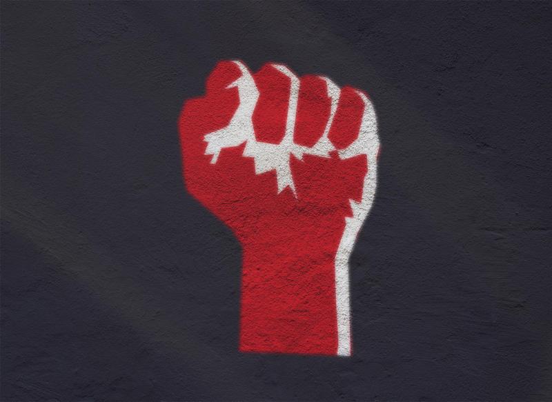 FIST RAISED - READY TO PRINT! 3D PRINTABLE STENCIL