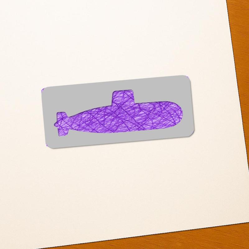 Submarine Drawing Stencils – 3D Printable Tools for Artists