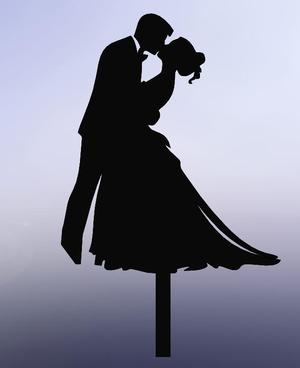 Kissing Bride and Groom Cake Topper – Romantic 3D Printable Wedding Decor