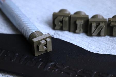 36 pcs Leather letters and numbers stamping kit, compatible with craftool stamp handle