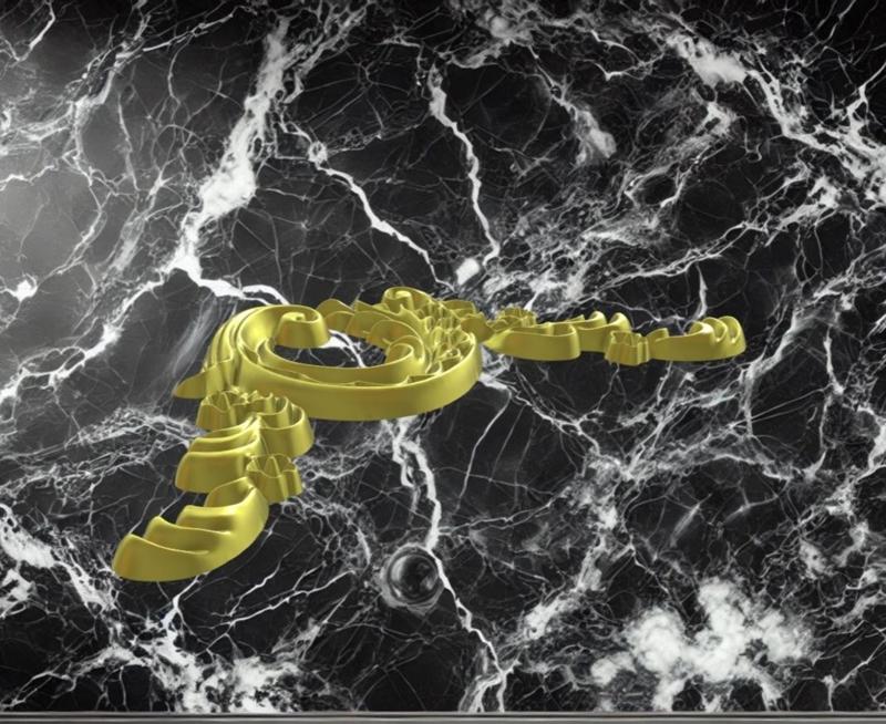 Rococo Floral Ornament Support-Free