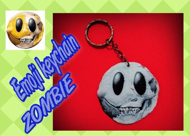 EMOTICONO ZOMBIE KEYCHAIN