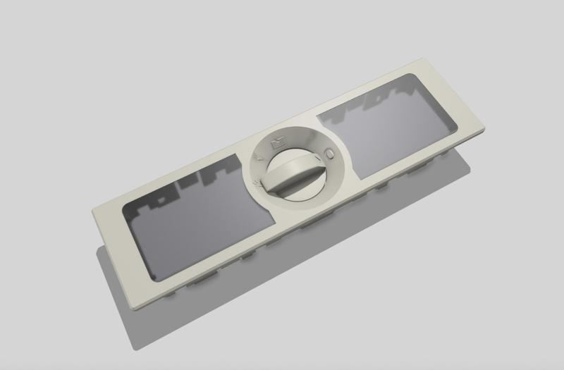 Rear Interior Reading light- Transparent - OEM part: 6Q0947291A; VW - Polo, Vento, Jetta, Touran; Seat - Leon mk2, Altea, Toledo