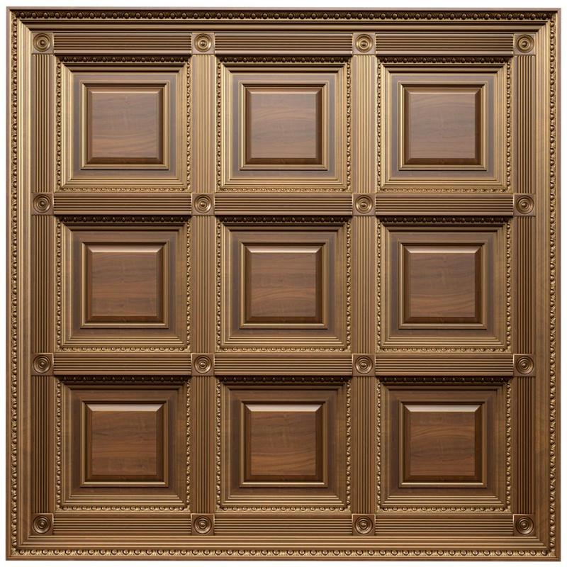Ceiling set classic style.Classic wooden coffered ceiling