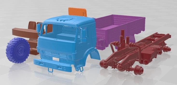 Kamaz 4350 Mustang 2003 Printable Truck