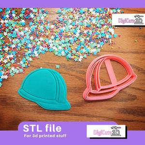 Hard Hat Cookie Cutter - STL File for 3D Printing