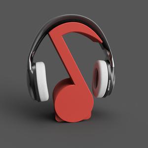 Music Note Headset Stand