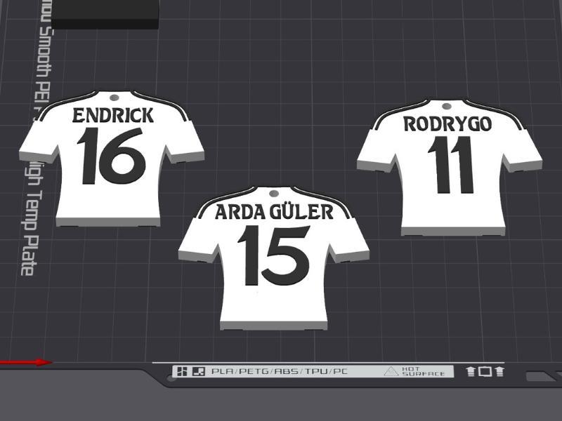 Endrick, Güler & Rodrygo Keychain