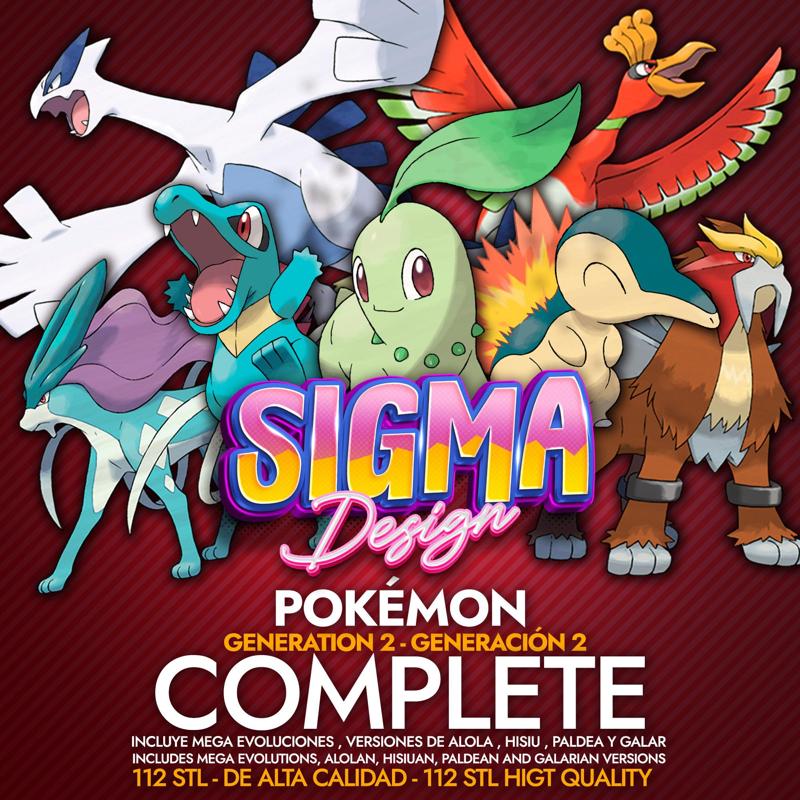 MEGA PACK POKEMON GEN 2 JOHTO COMPLETE