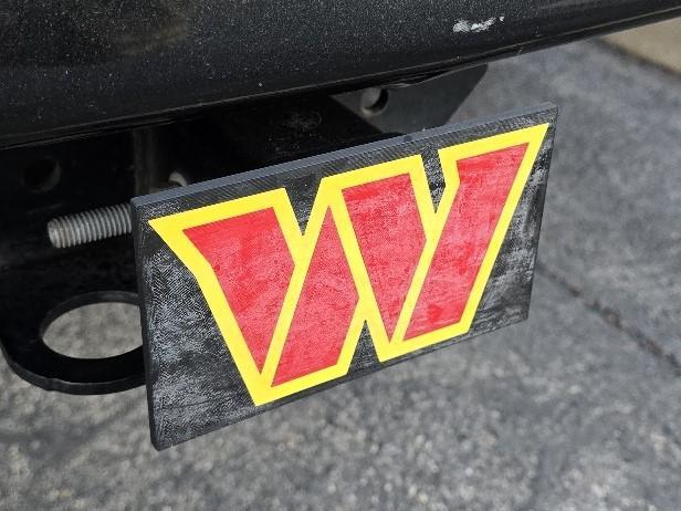 Washington Commanders Trailer Hitch Cover