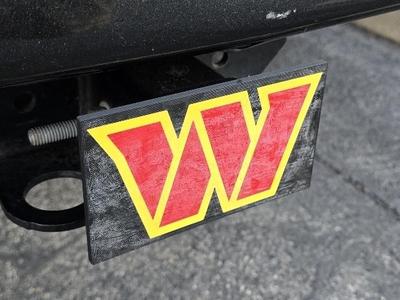 Washington Commanders Trailer Hitch Cover