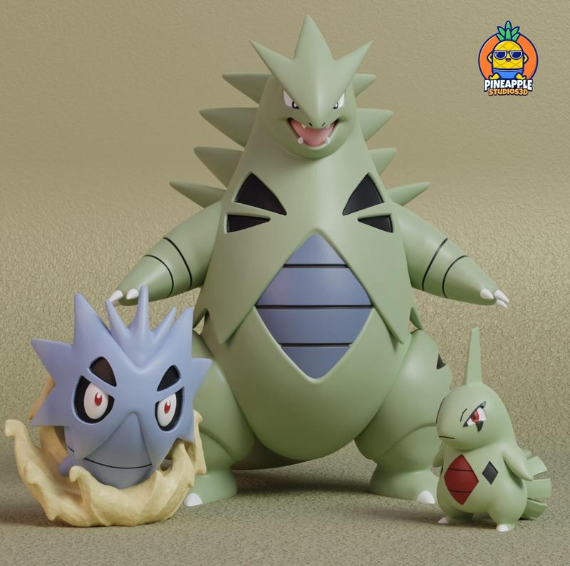 Pokemon - Larvitar, Pupitar and Tyranitar