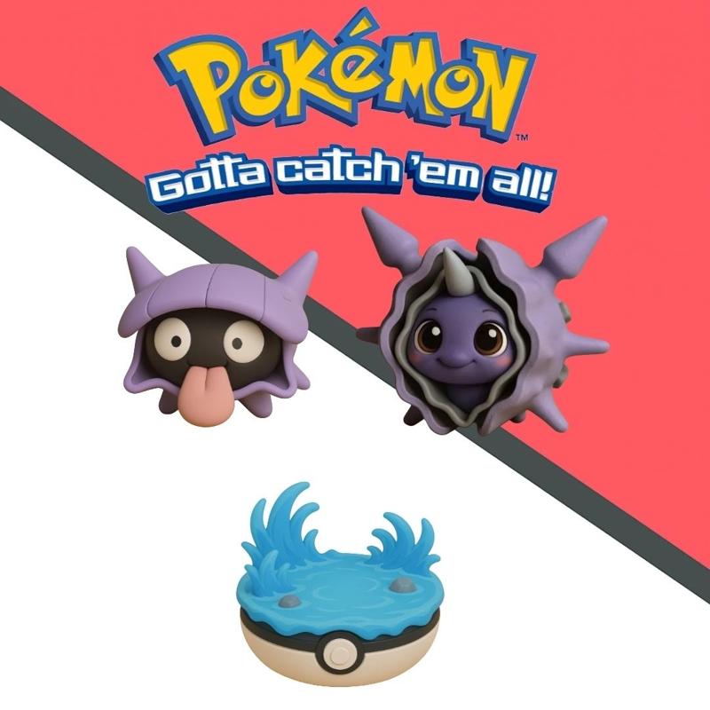 Pokemon Shellder evolution pack x 3 units