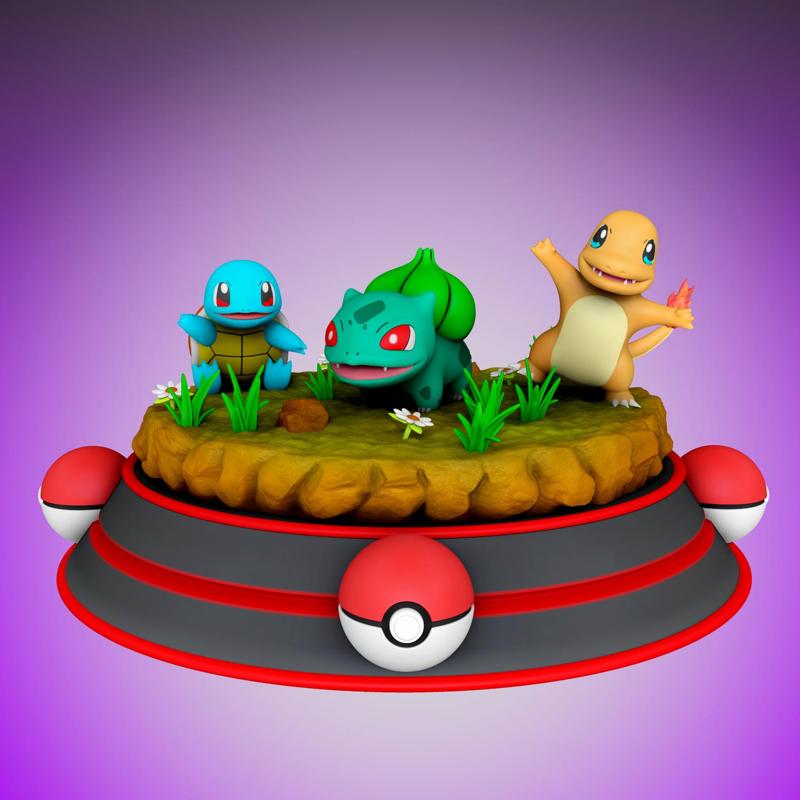 First generation starters - Pokemon