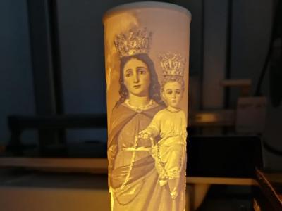 Lithophany of Madonna della Catena - Lithophane 