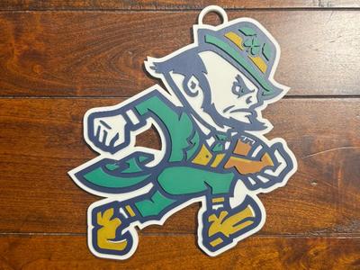 Notre Dame Oversized Necklace Football Logo