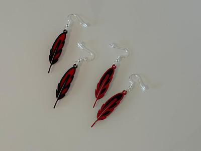 Feather earrings