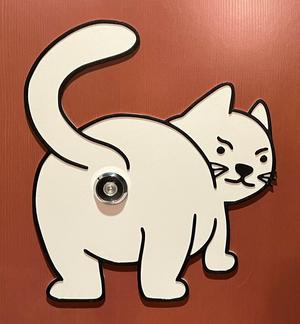 Cattitude Peephole Frame
