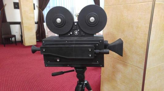 Old Video Camera as wedding envelope box