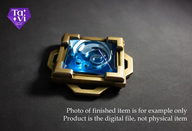 Liyue hydro vision genshin impact 3d print cosplay stl files