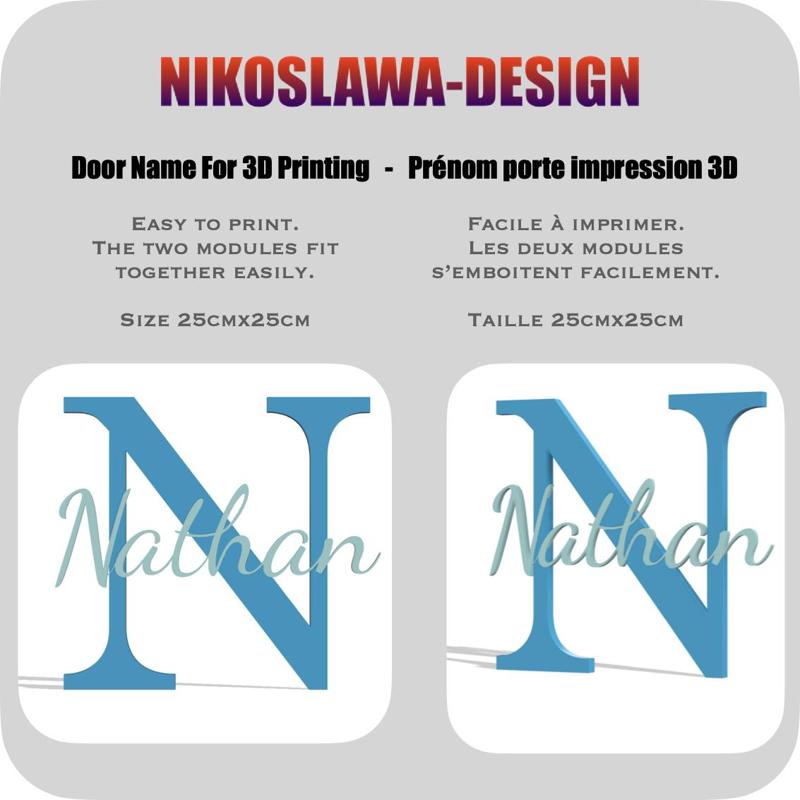 FIRST NAME NATHAN FOR BEDROOM DOOR