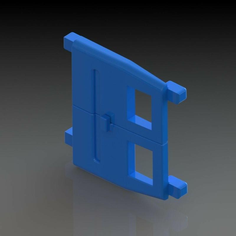 Majorette Porte arriere Fourgon Police/ambulance/publicitaire n°279/234 - Majorette Rear door Police/ambulance/advertising van n°279/234