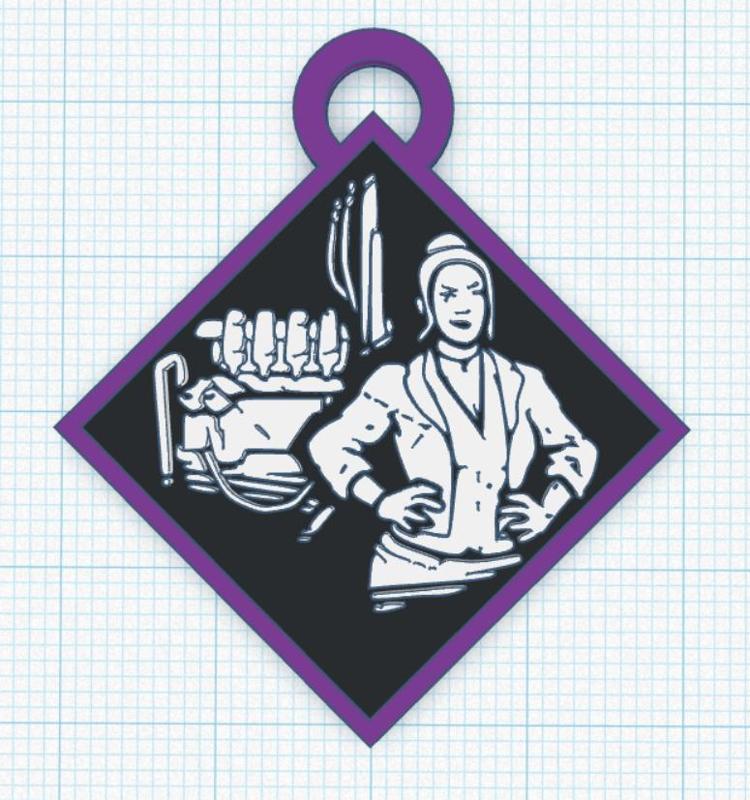 Keychain Dead By Daylight - Poised