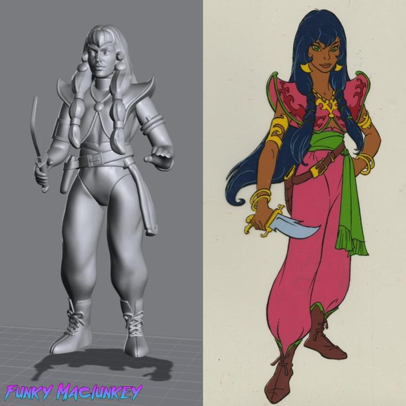 VINTAGE PIRATES OF DARK WATER HASBRO-STYLE TULA ACTION FIGURE