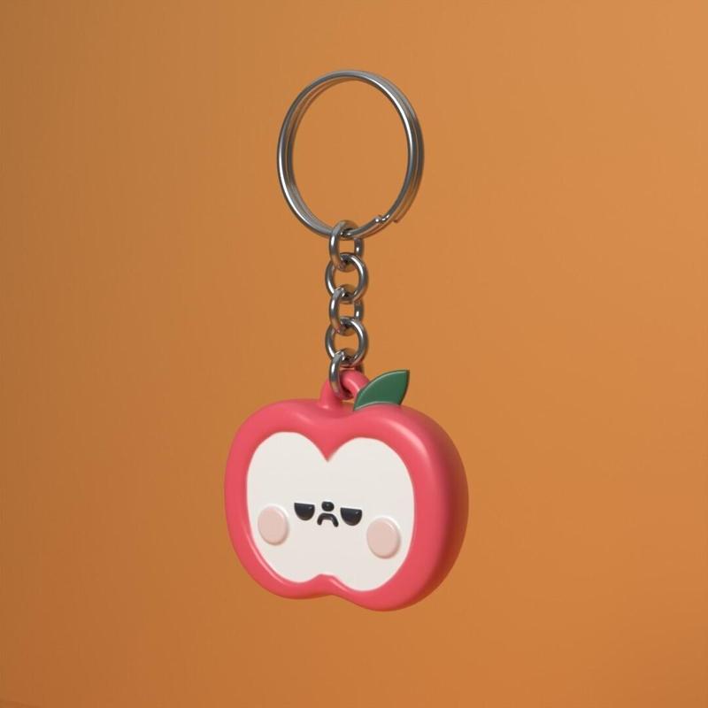 Keychain charm Sunny Apple