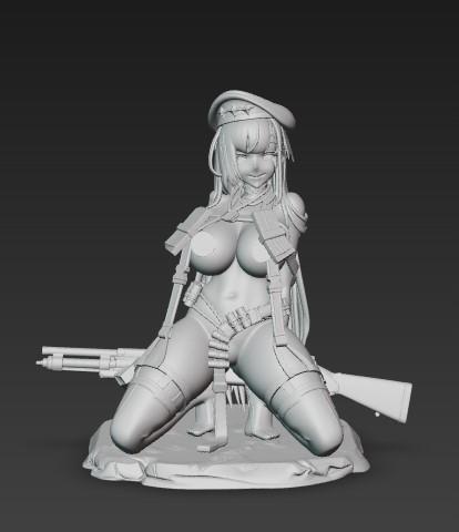 NSFW Sexy Shotgun Anime Girl +18
