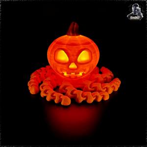 Pumptopus 2 - Print in place - halloween - Jack O Lantern
