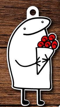 Flork con ramos de flores