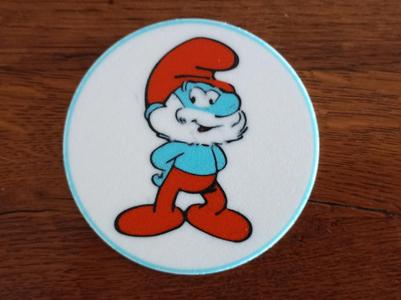 Large Smurf Coasters