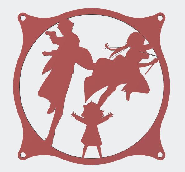 Forger Family Spy x Family 120mm Fan Cover