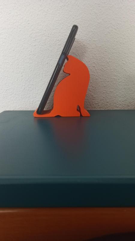 Cat-shaped cell phone holder