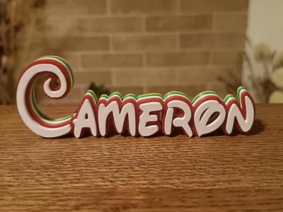 Disney Name Sign Cameron 