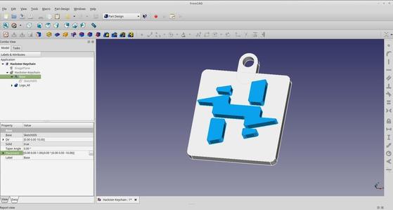 Hackster Logo Keychain
