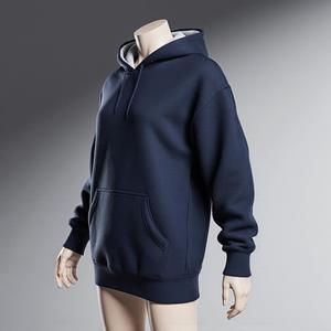 Navy Blue Pullover Hoodie
