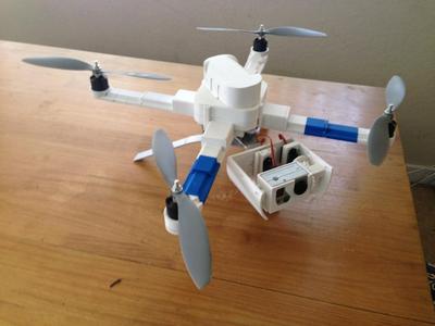 Gimbal Landing Gear (GoPro) w/Battery Attachment