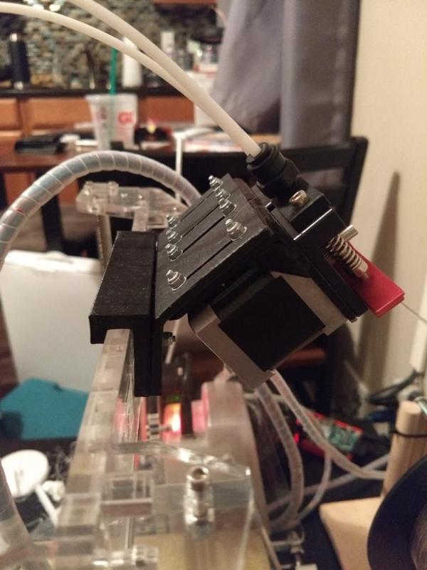 Frame-Mounted Dual Bowden Extruder (Prusa i3)