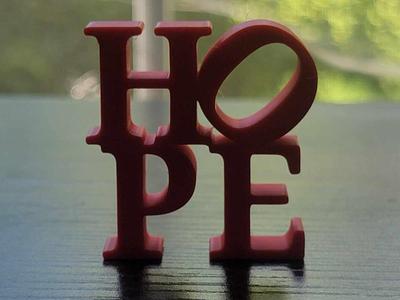 'Hope' wordart - Stacked