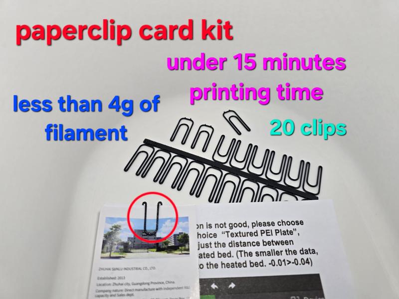 Paper Clip Card Kit