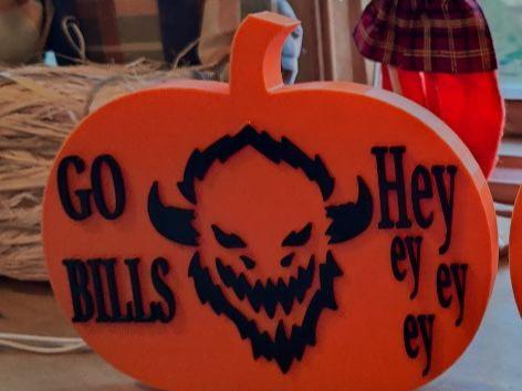 BOO Falo Bills Pumpkin
