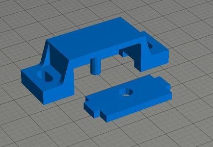 This is a plastic replacement housing for a magnet used to hold a door closed.  