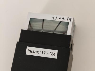 Simple Instax Polaroid Snap-Fit Storage Box