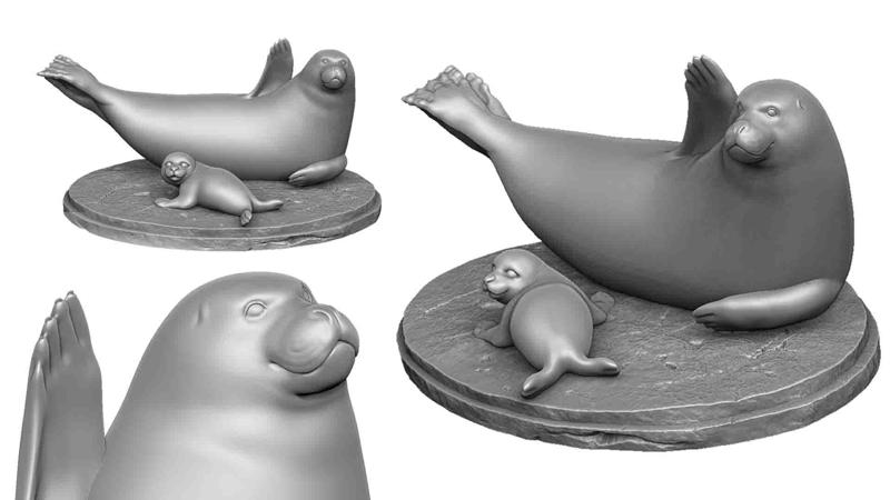 Larga seal for 3D printing stl