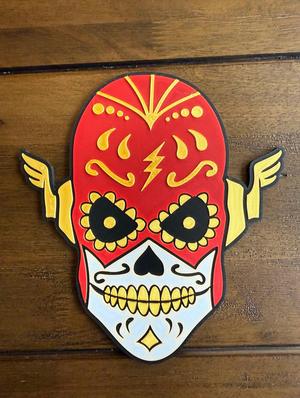 The Flash Sugar Skull Mask Art| Hero